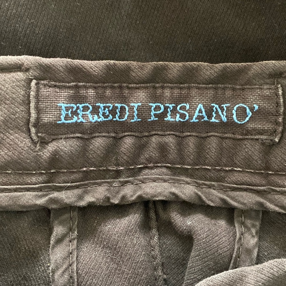 Eredi Pisano Men’s size 52/large regular fit dark brown maroon slacks/trousers